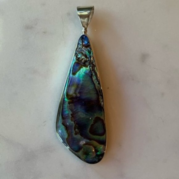 None Jewelry - Tear drop Abalone Pendant